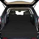 F-color SUV Cargo Liner for Dogs - Waterproof Pet Cargo Liner, Comfort Dog Cargo Cover with Bumper Flap Protector, Scrachproof for Large SUVs Sedans Trunks Vans, Black