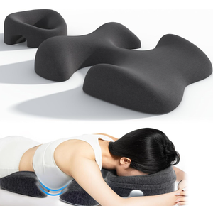 KONOVOLY Breast Pillow and Face Down Pillow for Massage Set, Women's Massage Bolster Sleeping for Bed with NonSlip Bottom, Home Head Chest Cushion for SPADark Gray