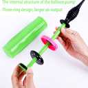 Balloon Pump Handheld Two-Way Dual Action - Hand Blower Air Pumper for Balloons - Ballon Inflator Pumping - Manual Baloon Inflators Machine (Green 1 Piece)