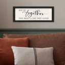 LuZhiQiang Master Bedroom Above Bed And So Together They Built A Life They Loved Farmhouse Wall Decor 16"6" Rustic Home Sign Small Wood Framed for Over Bed Hanging Wall Art (Black)