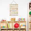 I am A Child of God Wood Sign,Woodland Animals Hanging Wooden Sign,Bible Verses Door Hanging,Christian Religious Wall Plaque,Inspirational Quotes Door Sign for Christian Nursery Home Room