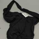 SOLY HUX Women's Y2K Halter Crop Tops V Neck Sleeveless Backless Going Out Slim Fit Tops (Pure Black), Size: Small