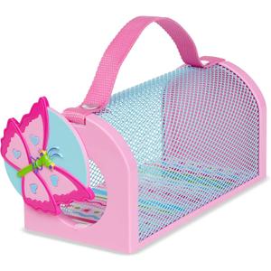 Melissa & Doug Sunny Patch Cutie Pie Butterfly Bug House Toy with Carrying Handle and Easy-Access Door (One Size)