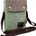 katloo Small Crossbody Cellphone Purse Bag With Shoulder Strap, Travel Pouch Women Passport Phone Holder Wristlet Wallet, Green_a