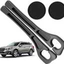 Car Seat Gap Filler Organizer Compatible with Subaru Outback Accessories Seat Gap Plug Blocker with Storage Slot Non-Slip Car Cup Holder Coaster 2 Pack Black