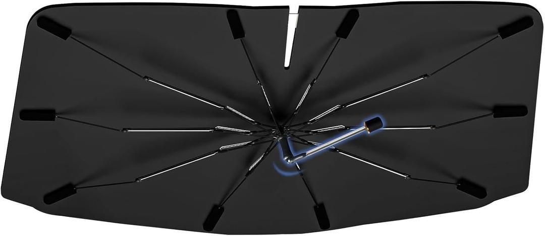 Windshield Sun Shade Umbrella for Acura MDX/RDX/TLX/ILX 2014-2024, 360 Rotation Car Sunshade for Front Window, Highly Reflective Windshield Sun Shield Visor for UV Protection, Keep Car Cool