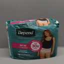 Depend Fresh Protection Adult Diapers, Incontinence & Postpartum Bladder Leak Underwear for Women, Disposable, Maximum, Medium, Blush, 18 Count, 