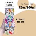 Dragon Stainless Steel Tumbler, Water Bottle Gifts, Double Wall Travel Coffee Mug Vacuum Insulated Thermal Cup, Graduation Birthday Animal Lovers Gifts for Women Girls Dragon Lovers