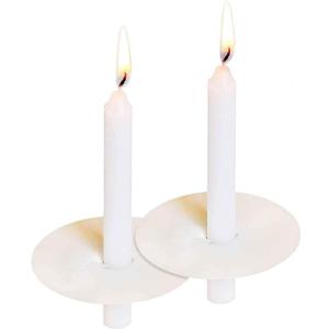 200 Church Candles with Drip Protectors for Devotional Candlelight Vigil Service, Box of 200 Candles,5" H X 1/2" D, No Smoke,Unscented White.