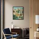 2 x Genoa Italy Art Print Poster, Europe City Skyline Artwork Painting Wall Art Vintage Painting for Bedroom Bathroom Living Room Decor 53 (Genoa Italy, 8 x 10 inches, Unframed)