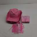 Cowboy Hat with Heart Sunglasses and Paisley Bandanas Western Cowgirl Hat for Halloween Cosplay Costume Adults
