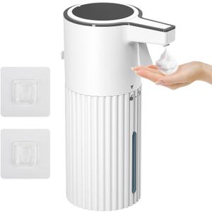 HOMELYLIFE Automatic Foaming/Liquid Soap Dispenser, 13.53oz/400ml Soap Dispenser Need AA*2 (Don't Include), Electric Hand-Pump Soap Dispenser for Bathroom, Kitchen, Office, Home (Foam)