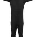 Halloween Open Face Full Bodysuit Spandex Open Face Cosplay Costume Stretchy Zentai Body Suit Unisex Full Body Unitard, Size: Large