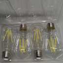 【Upgraded】 Dimmable LED Light Bulbs 60 watt Soft White, E26 Bulb LED Lights for Bedroom with High Brightness Warm White 5000K, 6W, 90+CRI, Clear Glass, 4 Pack