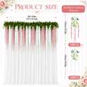Indian Pooja Backdrop Set, Diwali Curtain Decor, Wisteria Garland
7x5ft White Curtain, 20 Artificial Pink White Wisteria Flower, Ganpati, Ganesh Chaturthi, Varalakshmi, Temple Decor for Home