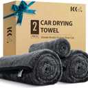 KKV 2-Pack Microfiber Towels (35"x 24") Extra Large Ultra Absorbent Drying Towel for Cars and Trucks, Without Streaks, Scratches, or Water Spots