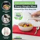 Grow Forward 24-piece Premium Wheat Straw Dinnerware Sets for 8 - Unbreakable Dishwasher & Microwave Safe Plastic Plates and Bowls Sets - Patio, Outdoors, RV, Camping Dishes - Sahara