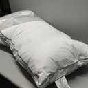 Utopia Bedding Bed Pillows for Sleeping Queen Size (White), Set of 2, Soft & Fluffy Pillow with Down Alternative Filling, Cooling, Hotel Quality, Gusseted Pillow for Back, Stomach or Side Sleepers, 18x28x1 in