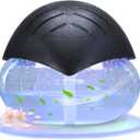 Air Freshener (Black) - for Home, Bedroom, Office and Warehouse - Essential Oil Aroma Diffuser with LED Color Night Light and Soothing Water Flow Sound - for Pets and Smokers. (Device Only)