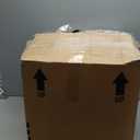 3.7 inch Thickened Orthopedic Dog Beds for Extra Large Dogs, Supportive Dog Sofa Bed with 28D Egg-Crate Foam, Removable Washable Cover, Waterproof Lining, Half-Round Design for Puppy,Senior,Sick (Grey)