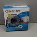 Comfort Zone 9-Inch High-Velocity Desk Fan, All-Metal 3-Speed Turbo Air Circulator with 180 Tilt, Quiet Small Table Fan for Office, Bedroom, and Home, Fully Assembled, ETL Listed