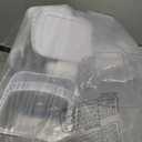 Cereal Dispenser Countertop, 5L Cereal Containers Storage Dispenser for Pantry, Large Dry Food Cereal Dispenser, Not Easy to Crush Cereal, Can Hold Oatmeal, Candy, Snack, Grain, Pet Food (White, 3Pc)