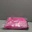 Tote Bag for Women with Zipper, Quilted Puffer Tote Bag with Compartments, Lightweight Puffy Work Bags for Women Travel (Raspberry Pink)