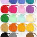 Katech 20 Skeins Cotton Yarn for Crocheting-55% Cotton 45% Acrylic-4 Medium (Worsted)-Super Soft Milk Cotton Yarn-Great Crochet and Knitting Starter Kit for Colorful Craft