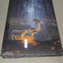 2 x OTOSTAR Jesus and Lamb Canvas Wall Art Jesus Running After Lost Lamb Wall Art Canvas Prints for Prayer Room Baptism Serenity Prayer Church Decor - 12 x 16 Inch