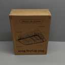 In Sink Dish Drying Rack, Expandable Over The Sink Dish Rack for Small Kitchen, Space Saving Stainless Steel Dish Drainer with Utensil Holder, 14.1"-21.2" L x 11"W, Small Plate Dryer Strainer, Silver