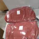 TIEHESYT Martha Red Car Seat Covers Front Pair, Breathable Leather Automotive Front Seat Covers for Comfortable Driving, Universal Auto Interior Fit for Most Kinds of Vehicles, SUV, Trucks, Sedans