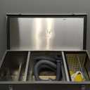 BEAMNOVA Commercial Grease Trap 25lbs Stainless Steel Interceptor, Side Inlet for Restaurant Home Kitchen Tools