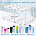 Stackable Water Bottle Organizer for Stanley 40 oz Tumbler, Water Bottle Holder for Cabinet, Pantry Kitchen Organizers and Storage for Stanley Cup Accessories, Tumbler Organizer and Wine Rack, 3Pack