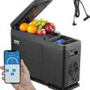 VEVOR Car Refrigerator, 12 Volt Car Armrest Refrigerator Fridge, 8 L Single Zone Portable Freezer, -4-68 Adjustable Range, 12/24V DC and 100-240V AC Compressor Cooler for Outdoor, Camping