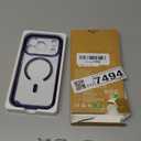 Miracase Magnetic for iPhone 17 Pro Case 6.3" [Compatible with MagSafe] Full-Body Phone Case with Built-in Glass Screen Protector & Camera Control,Drop Proof iPhone 17 Pro Cover, Clear Blue