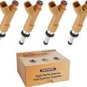 2009-2018 Corolla 1.8 Fuel Injectors, Compatible with/Toyota 2ZR-Motor 1.8L Matrix 2009-2013, |Set of 4| |OE#23250-0T020|