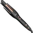 NOVUS Anti-Scald Automatic Ceramic Curling Iron, Rotating Wand, Auto Curling, 3 Temp Settings, 30Min Auto Shut Off, For All Hair Types (Black)