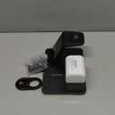 Wireless Charger for Samsung/ Android, 6 in 1 Alarm Clock Charging Station for Bedrooms with Bedside Clock Night Light for Samsung S25/ S24/ S23 Ultra/ Buds, Watch Charger only for Galaxy Watch 8/ 7/ 6-Black