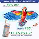 ORGCLDKT- 3D Lifelike Style Bird/Eagle Kite, Super Easy to Fly with, Ideal for Kids, Adults, Girls, Boys. Kites for The Beach, Grassland, Hiking (59")