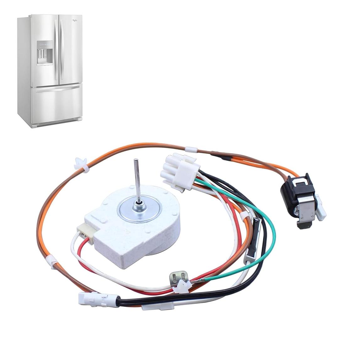 W11334745 Refrigerator Evaporator Fan Motor Compatible with KitchenAid Amana Whirlpool May/tag IKEA JennAir Fridge, Replaces W10252866 W10252870 W10276647 W11050039 WPW10276647 4961178