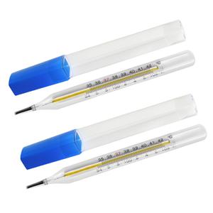 & Glass Thermometer for Underarm 2PCS - Basal Body Thermometer - Fever Thermometer - Accurate Easy Reading by HARIKA LIFE