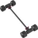 Dumbbell Converter by SEWD  Turn Dumbbells into Barbell Set  Adjustable Weights & Up to 220LB Capacity Barbell for Home Gym Full Body Workouts  Red