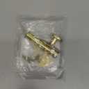 QCAA Solid Brass Mortise Door Bolt, Polish Brass, 1 Pack, Made in Taiwan