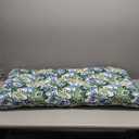 Magpie Fabrics Patio Bench Cushion 42"x18", Indoor/Outdoor Non-Slip Water Resistant Long Seat Pads, Tufted Loveseat Cushion for Swing, Settee, Window, Garden, Wicker, Front Porch, (Botanical Blue Green)