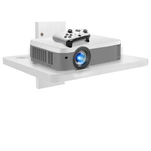 Floating Entertainment Shelf - Wooden DVD & TV Wall Mount Shelf, Perfect for Projector, PS5, DVD Player, Game Console, Cable Box