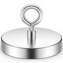 Strong Neodymium Fishing Magnets, 1500 lbs (680 KG) Pulling Power, Rare Earth Magnets, 4.72-inch (120mm) Diameter, Ideal for River Recovery and Magnetic Fishing Excursions