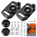 2 Pcs 490-241-0038 Universal Rolling Skid Shoes Wheel for Craftsman MTD Cub Cadet and Most 2-Stage and 3-Stage Snow Thrower Snowblowers, Universal Roller Skid Snow Thrower Shoes
