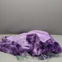 Cozy Bliss Faux Fur Throw Blanket for Couch, Fuzzy Soft Plush Thick Bubble Blanket for Sofa Bedroom Living Room, 50 * 60 Inches Tie-dye Purple