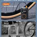 Tire Inflator Portable Air Compressor with Upgrade Dual Screen, 150 PSI Cordless Air Pump for Car, Bicycle, Motorcycle Tires & Balls, Electric Bike Tire Pump with Pressure Gauge, LED Light