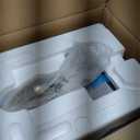 VIBOFROST Nugget Ice Maker Countertop, Fast 35lbs/24H Sonic Pebble Ice Machine, Self-Cleaning Anti-Scale System, Stainless Steel Portable Ice Maker for Home, Kitchen, RV, 10 Cleaning Packets (Black)